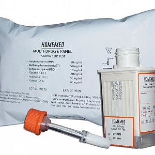 HOMEMED Multi-Drug 6 Panel Saliva Cup Shipper (25s)